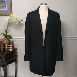 Asos Longline Lightweight Twill Jacket Blazer